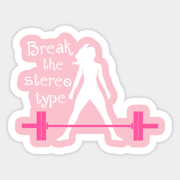 fitness girl, gym girl, fitness, weightlifting girl Sticker by TimAddisonArt